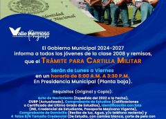 Jóvenes Clase 2008 y Remisos, ya pueden iniciar el trámite de la Cartilla del Servicio Militar Nacional.