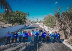 *Continua el progreso en Valle Hermoso inaugura alcalde Dr. Alberto Alanís nueva obra de pavimentación*
