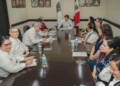 *Se reúne el alcalde Dr. Alberto Alanís Villarreal con autoridades del sector salud en Valle Hermoso*