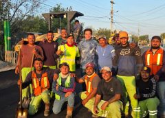 *Supervisa alcalde Dr. Alberto Alanís Villarreal avance de obra de pavimentación de la calle Roble*