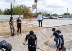 *Supervisa alcalde Dr. Alberto Alanis trabajos de limpieza*