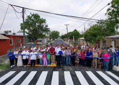 *Entrega Alcalde Dr. Alberto Alanís Villarreal otra obra más de pavimentación*