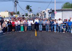 *Inaugura el alcalde Dr. Alberto Alanís Villarreal otra importante obra de pavimentación*