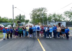 *Dr. Alberto Alanís Villarreal entrega obra de pavimentación en la colonia Progreso*