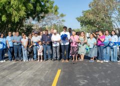 *Presidente Municipal Dr. Alberto Alanís inaugura pavimentación de dos vialidades en la colonia Soberón*