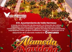*Invitan a participar en el Concurso Alameda Navideña 2026 en Valle Hermoso*